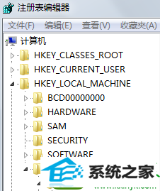 点HKEY_LoCAL_MACHinE win10系统玩游戏屏幕窄屏边上有黑边的解决方法